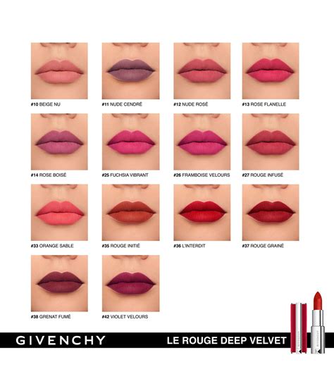 givenchy le rouge deep velvet lipstick 12